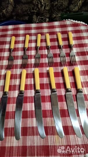 Набор вилок и ножей СССР новые