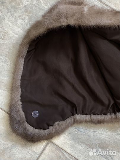 Капюшон, шапка из меха норки