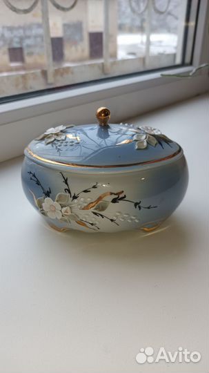 Шкатулка кисловодский фарфор СССР