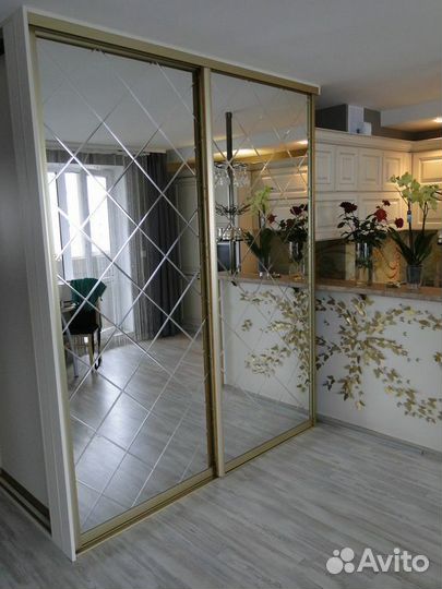 Двери-купе с алмазной гравировкой шк-67