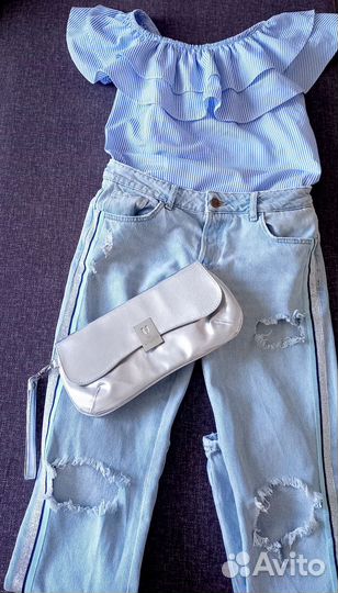 Комплект летний джинсы zara