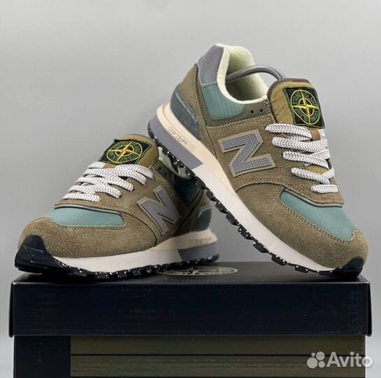 Новые Кроссовки NB 574 Legacy x Stone Island