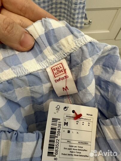 Новый коплект пижама М DeFacto