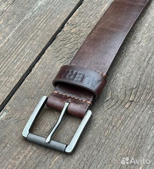 Кожаный мужской ремень ручной работы