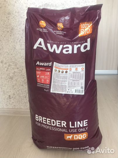 Корм для собак Award