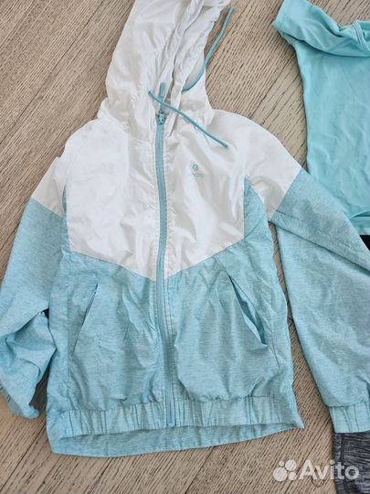 Спортивный комплект 152 лосины+футболка+шорты+топ