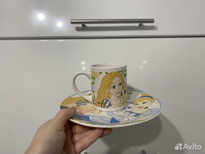 Детские тарелки и кружка набор