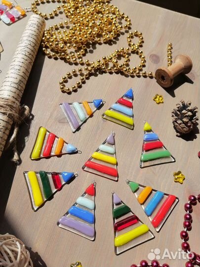 Елочные игрушки стекло