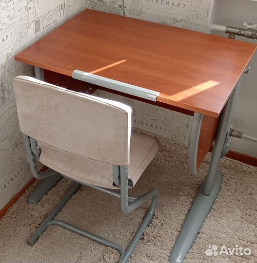 Растущий школьный стол Дэми и стул