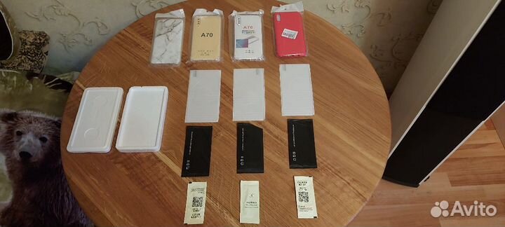 Чехол для самсунг А 70 4 штуки И 3 защитных стекла