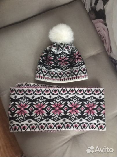Комплект шапка и шарф