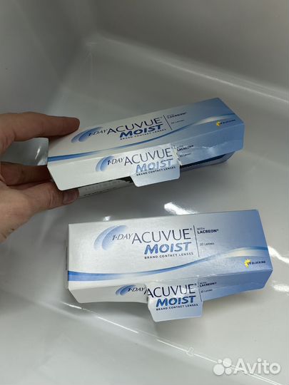Линзы acuvue moist однодневные