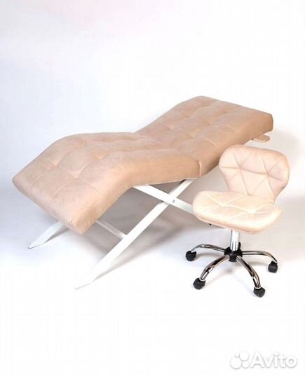Кушетка анатомическая велюр