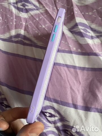 Бампер на iPhone 7 Plus фиолетовый