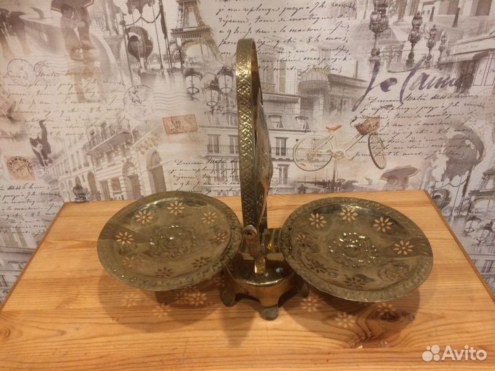 Ваза винтаж латунь