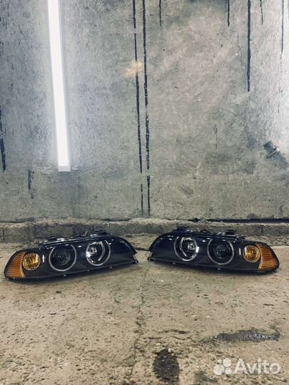 Фары bmw e39 Bi Led/ Bi xenon Hella Black