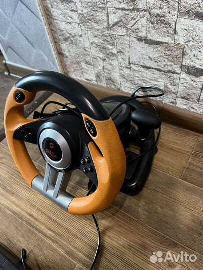 Игровой руль с педалями Drift O.Z. для пк