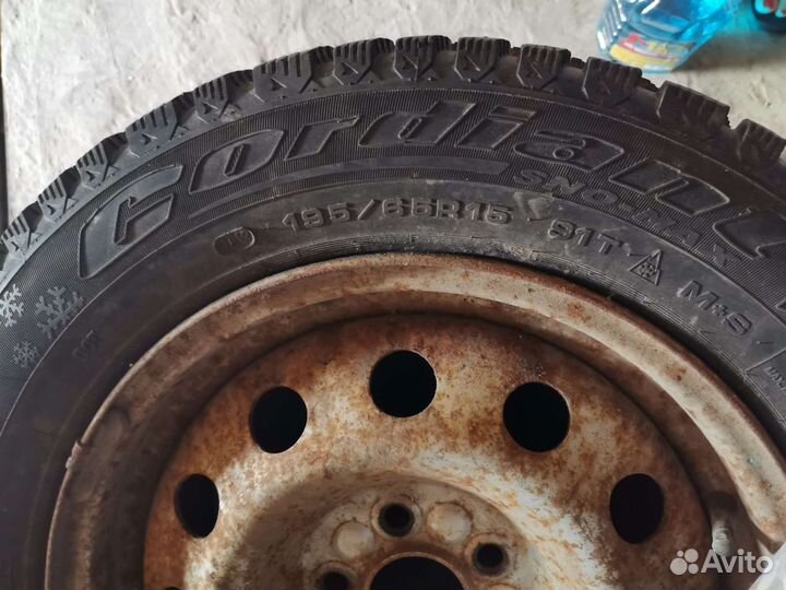 R15 Cordiant Polar 195/65, PCD 5x100 DIA 38