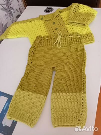 Комплект шапка и шарф детский, цена 1,300