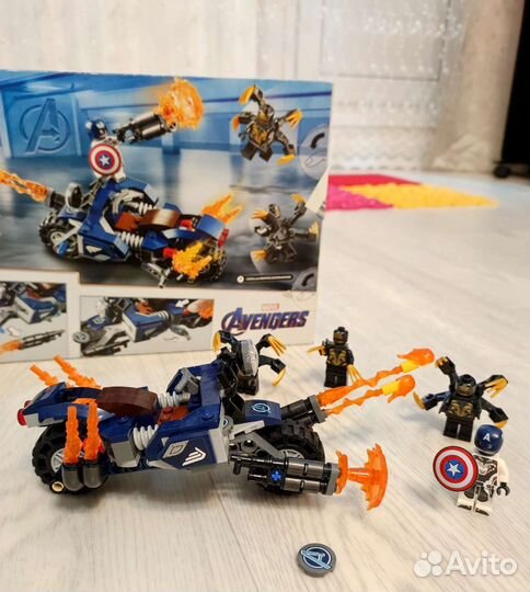 Lego marvel Капитан Америка атака Аутрайдеров76123