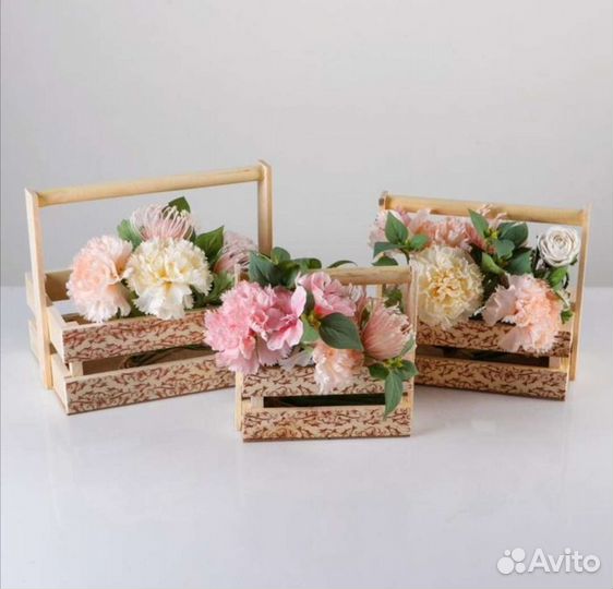 Ящик кашпо из массива сосны