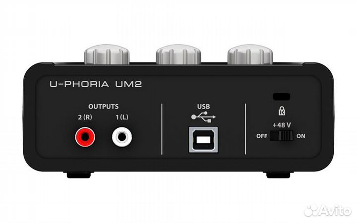 Behringer UM2 -USB-аудиоинтерфейс, 2 входа, 2 вых
