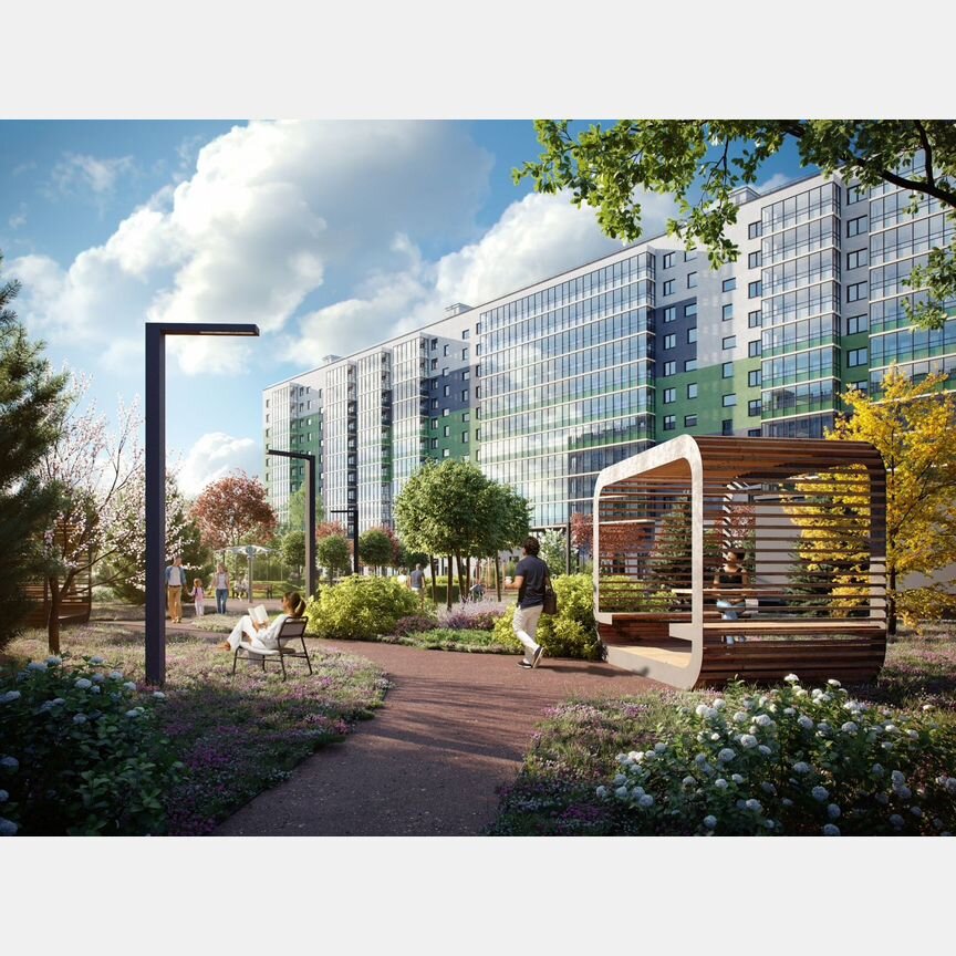 1-к. квартира, 38,4 м², 12/12 эт.
