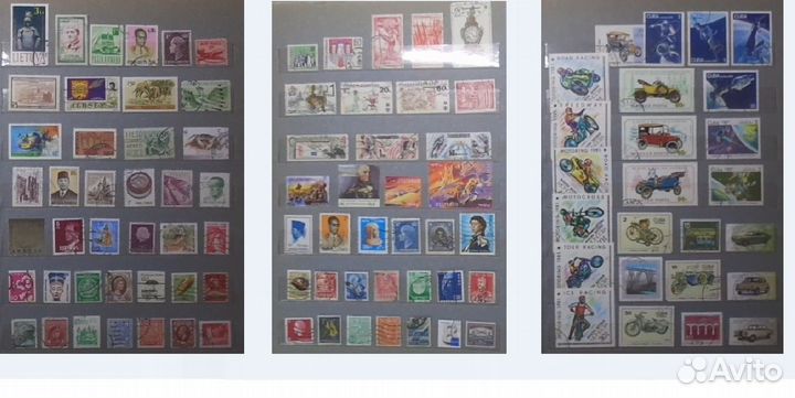 Альбом и 650 марок из 12 стран (смотрим видео)