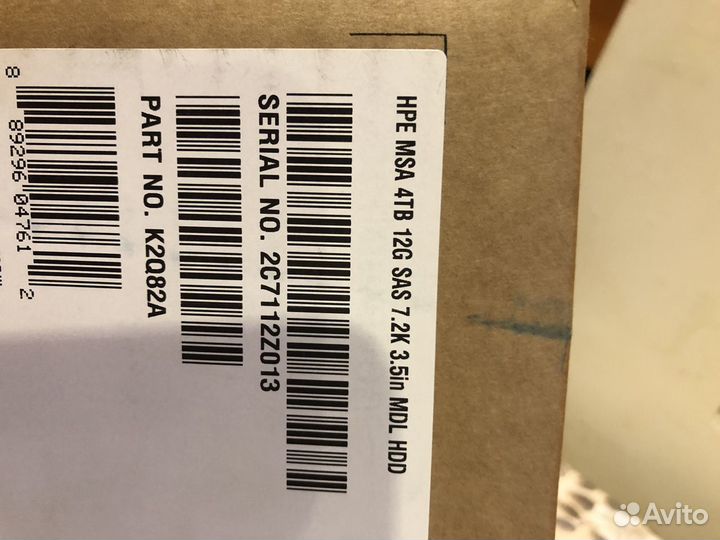 Жесткий диск Hpe msa 4tb 12g sas 7.2k lff 3.5in