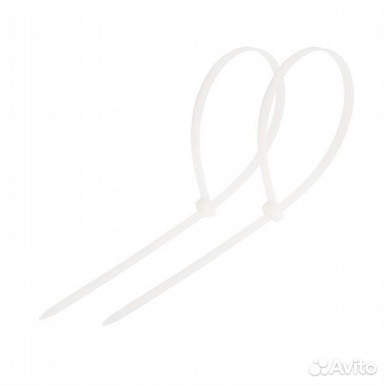 Стяжка пластиковая Rexant, 200х76 мм, белая, набор