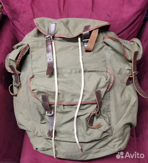Рюкзак большой охотничий брезентовый СССР