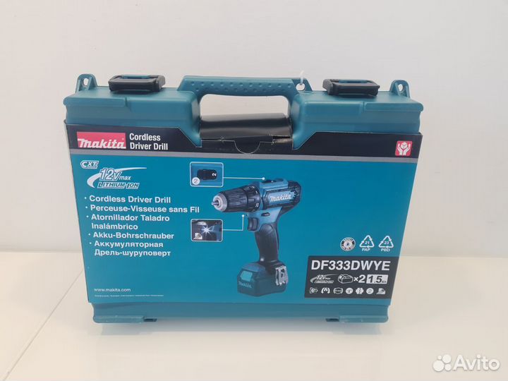 Дрель-шуруповерт Makita DF333dwye