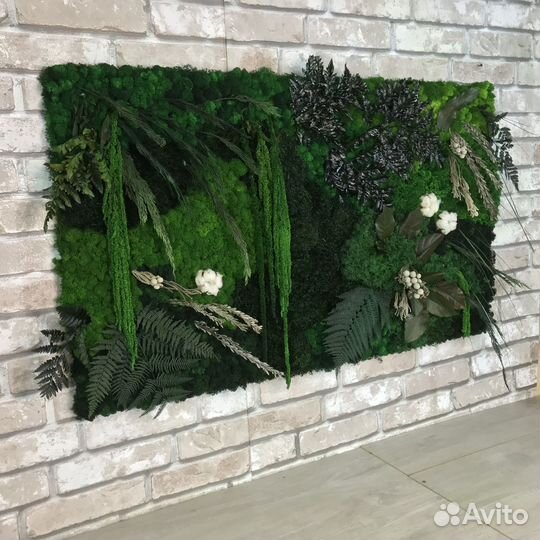 Панели из декоративного мха от производителя