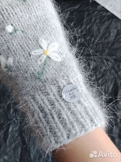 Митенки вязаные