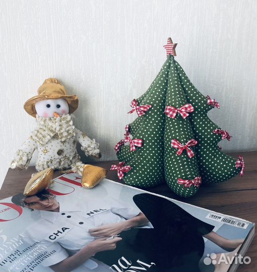 Дизайнерская тканевая ёлочка