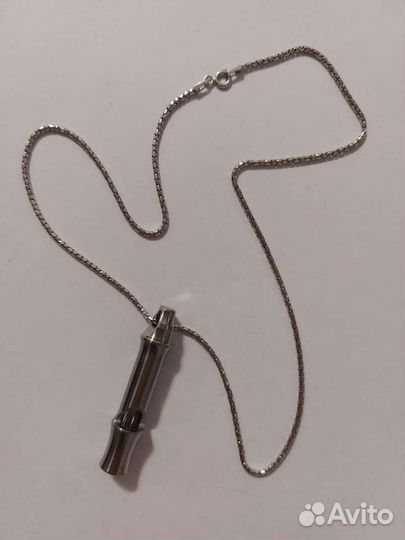 Свисток кулон из титана тс4 высокочастотным звуком