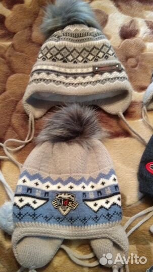 Шапочки на мальчика 2 -4 года