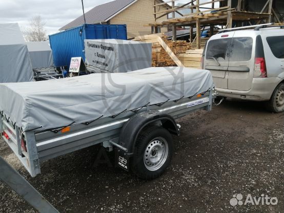 Прицеп с тентом 50 см мзса 817701.022. Доставим