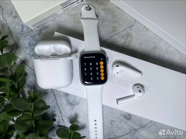 Комплект AirPods 2 + Apple Watch 9