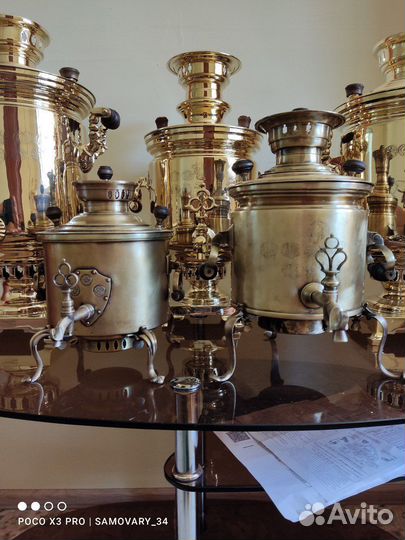 Самовары старинные, реставрированные
