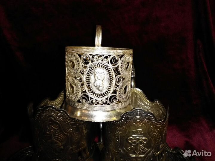 Подстаканник мельхиор СССР