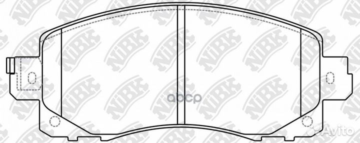 Колодки тормозные дисковые перед PN7805 NiBK