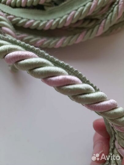 Декоративный шнур 11 мм с кантом для вшивания