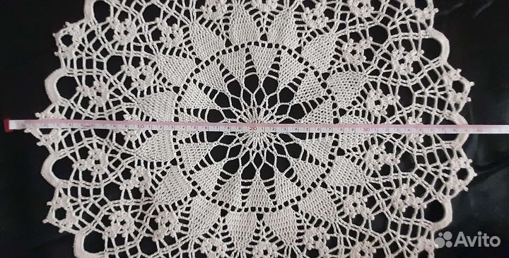 Салфетки ручной работы, ажурные, вязаные крючком