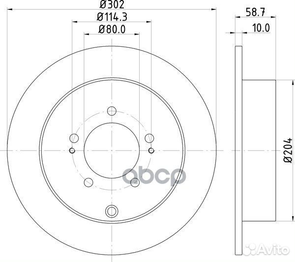 Диск тормозной зад ND3002K nisshinbo