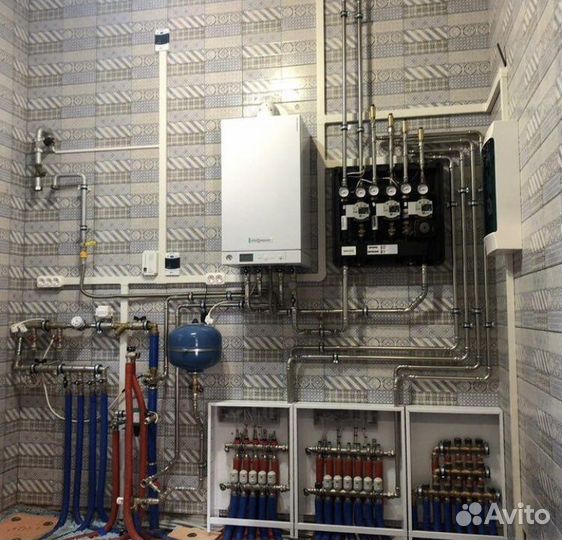 Монтаж отопления, водопровода