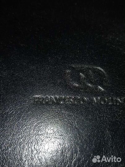 Мужской кожаный портфель новый Francesco Molinary