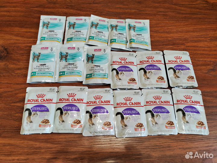 Влажный корм для кошек Pro Plan, Royal Canin