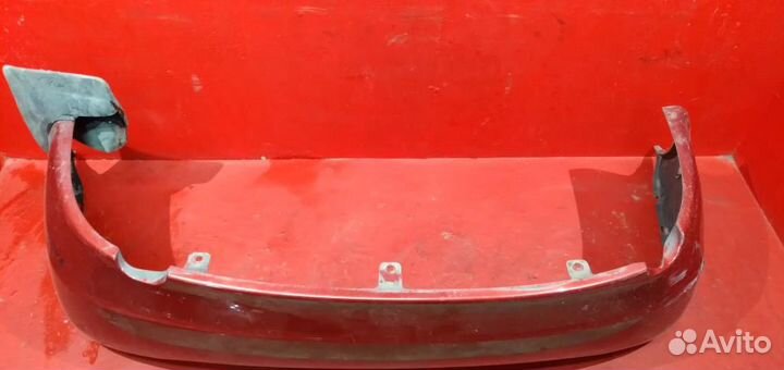 Калина седан бампер задний красный ваз 1118
