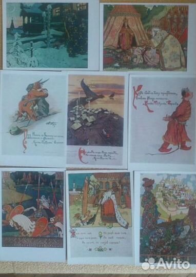 Коллекция открыток с репродукциями картин